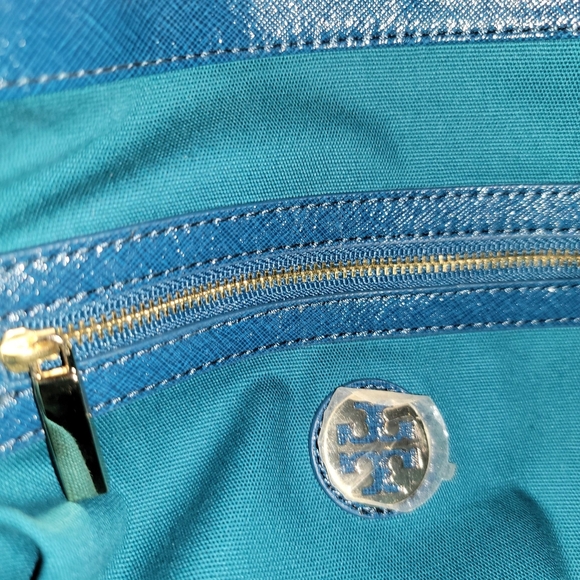 Tory Burch Blue & Green Patterned Women's Bag - Picture 8 of 9